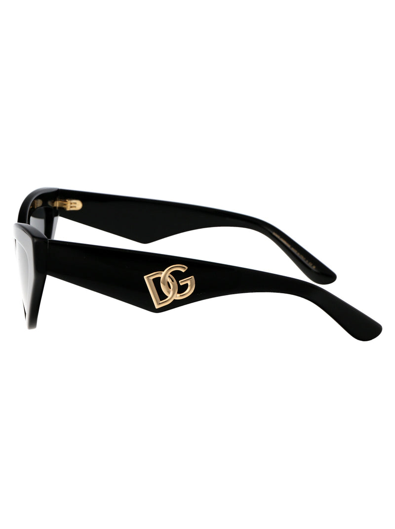 Dolce & Gabbana 0dg4439 Cat-Eye Acetate Sunglasses — Black