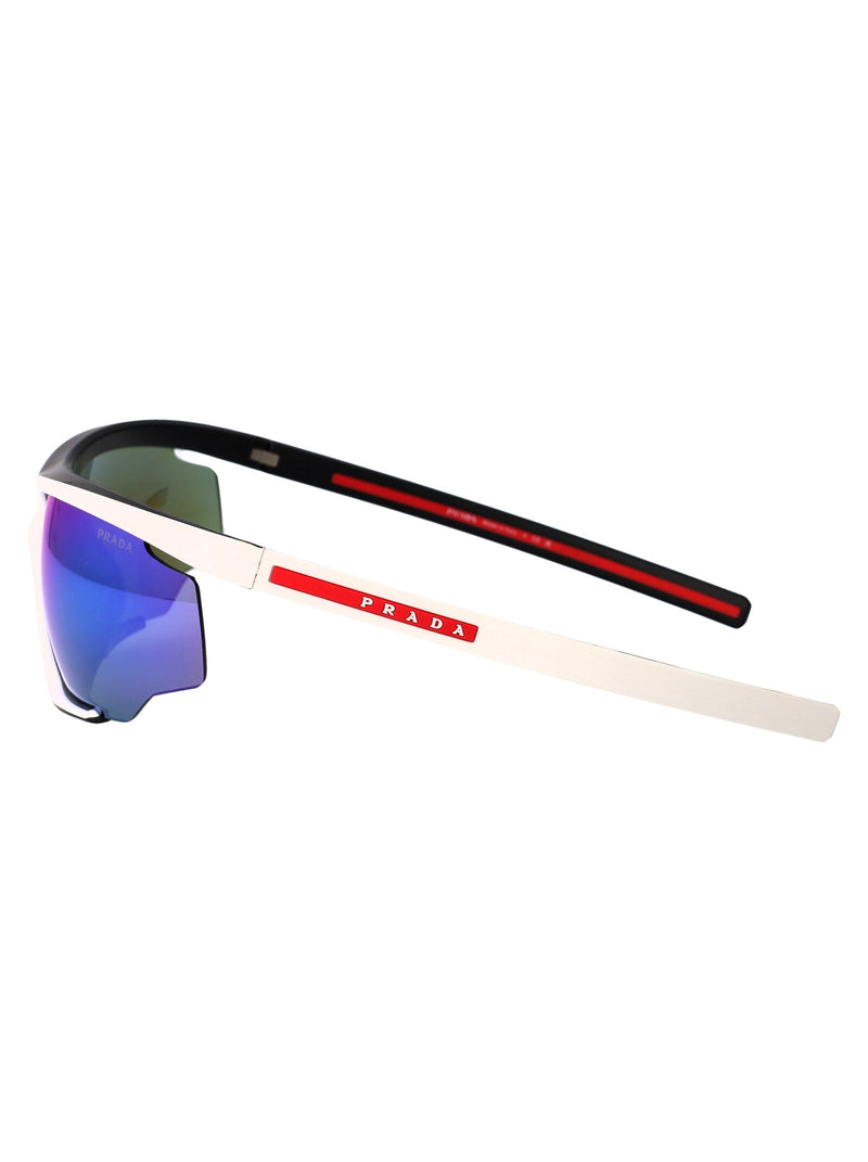 Prada 0ps Injected Rubber Effect Sunglasses — White