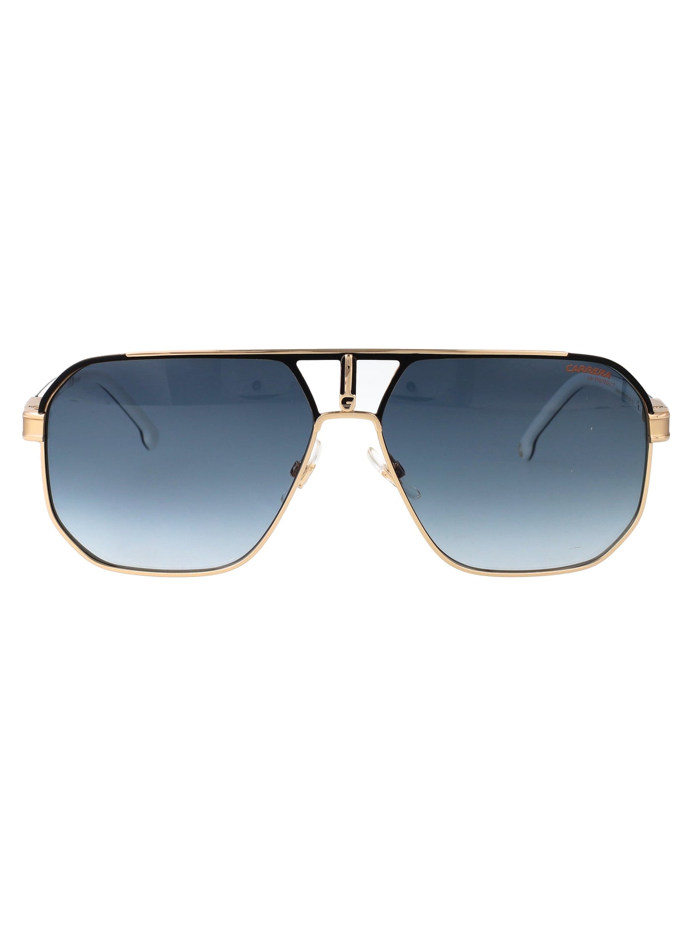 Carrera Stainless Steel Aviator Sunglasses — Black