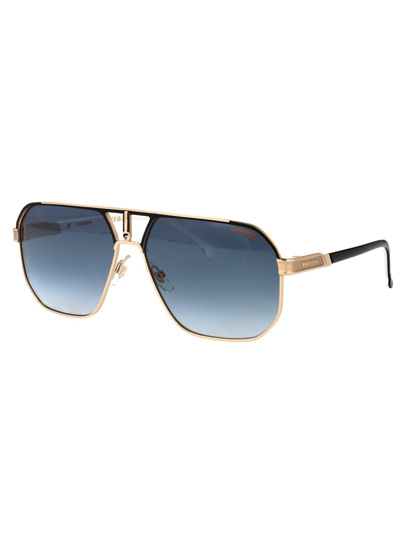Carrera Stainless Steel Aviator Sunglasses — Black