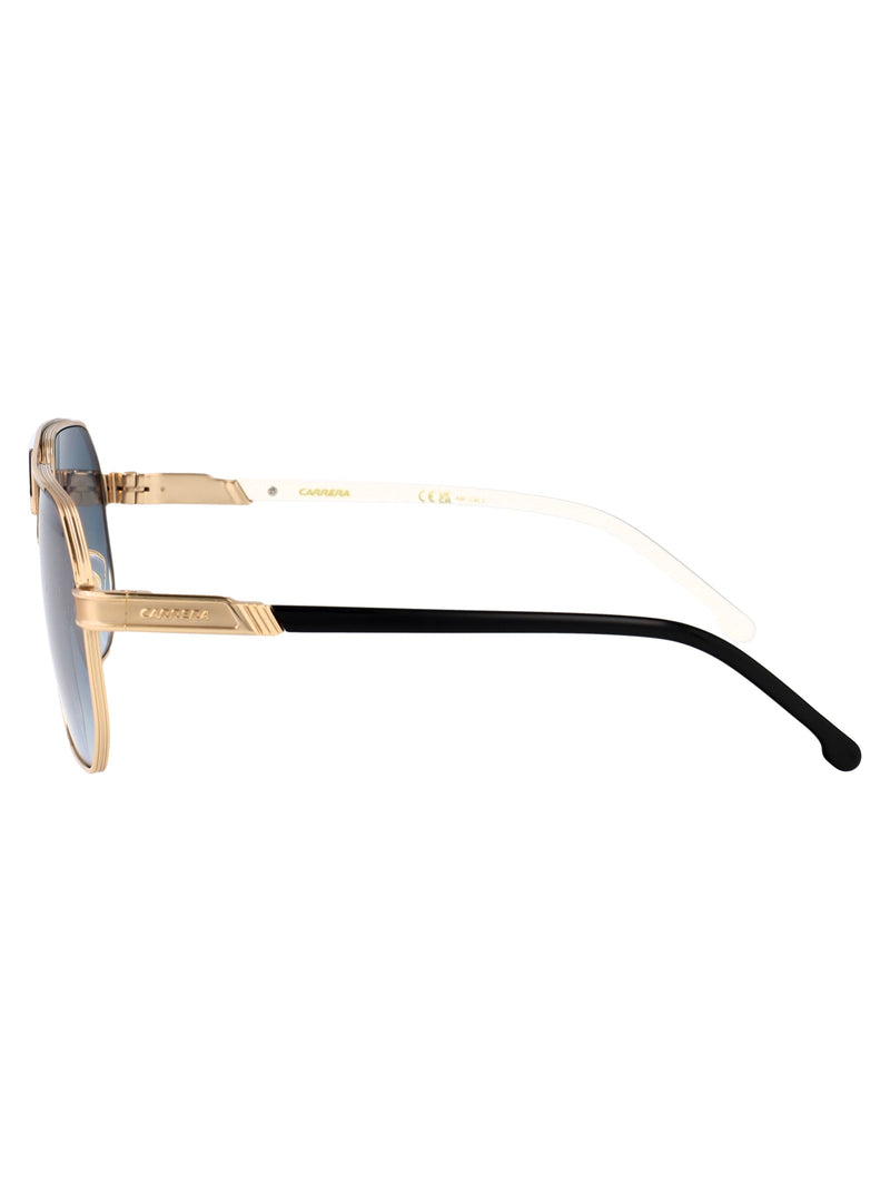Carrera Stainless Steel Aviator Sunglasses — Black