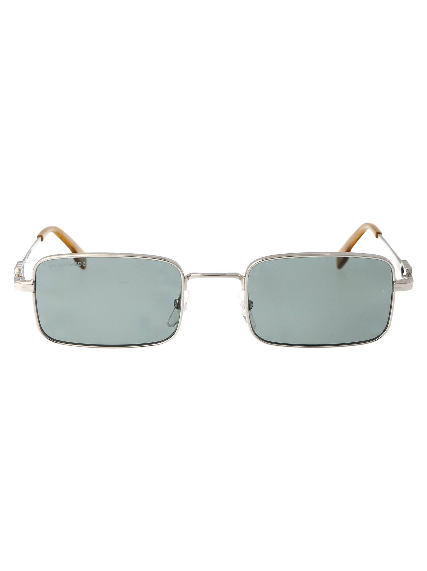 Dsquared2 Palladium Metal Sunglasses — Green