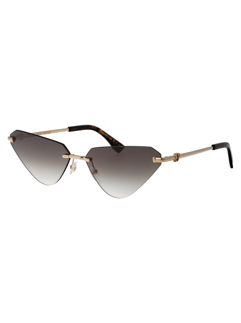 Dsquared2 Gradient Lens Metal Sunglasses — Gold