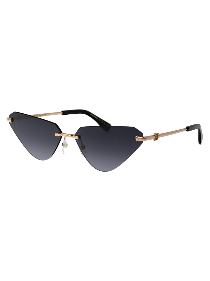 Dsquared2 Gold Metal Frame Sunglasses —