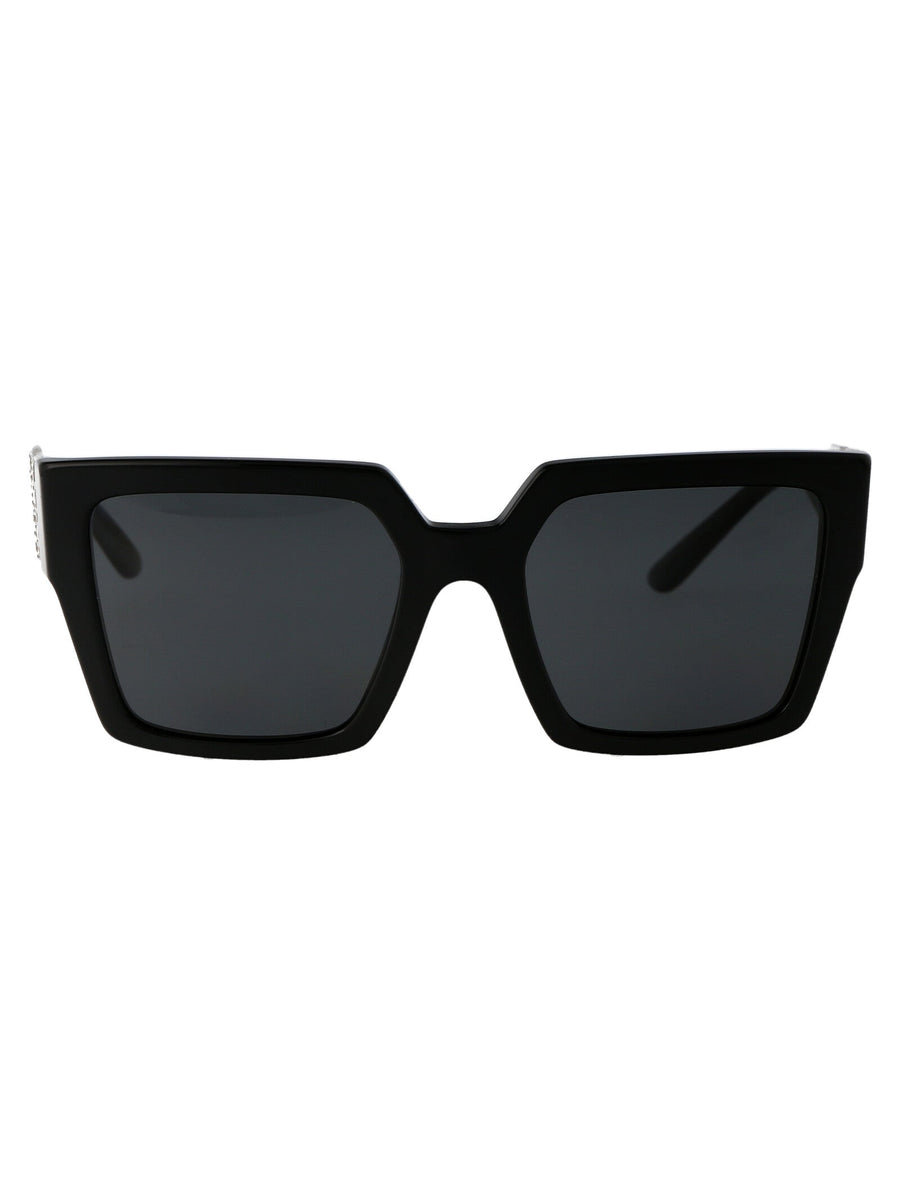Dolce & Gabbana 0dg4446b Square Acetate Sunglasses — Black