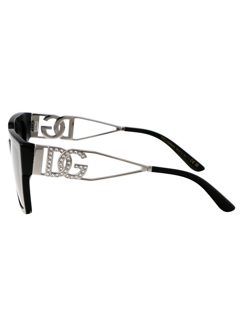 Dolce & Gabbana 0dg4446b Square Acetate Sunglasses — Black