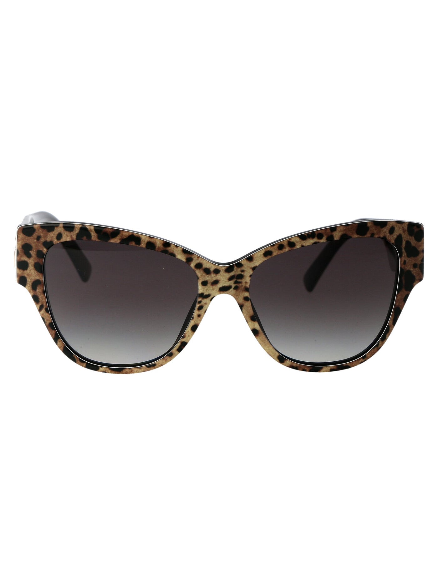 Dolce & Gabbana 0dg4449 Leopard-Print Acetate Sunglasses — Brown
