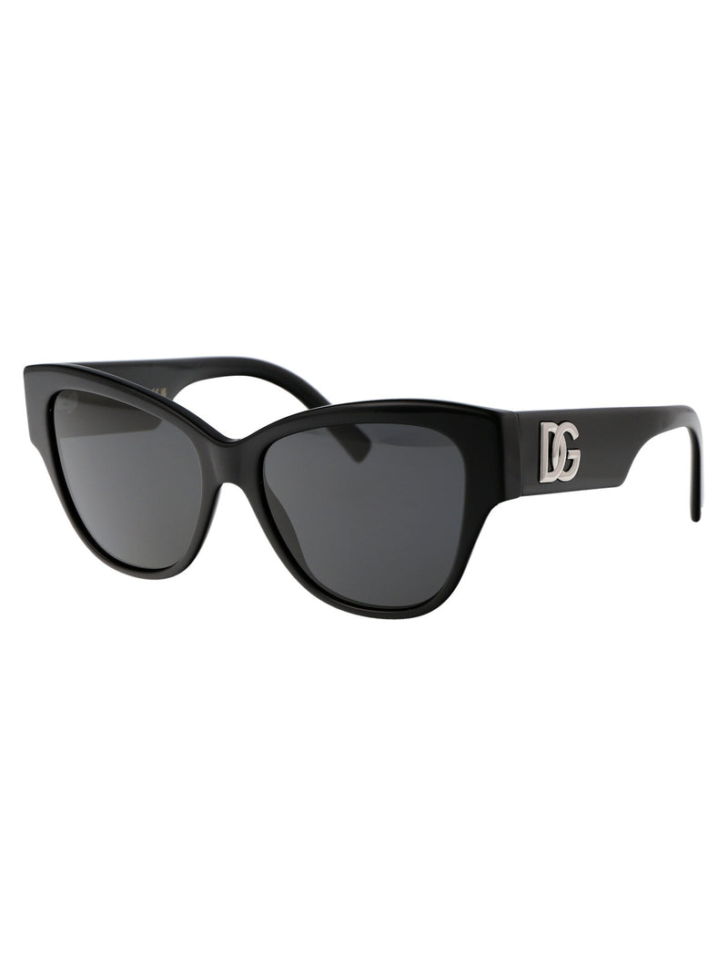 Dolce & Gabbana 0dg4449 Cat-Eye Acetate Sunglasses — Black