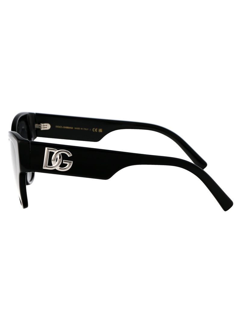 Dolce & Gabbana 0dg4449 Cat-Eye Acetate Sunglasses — Black