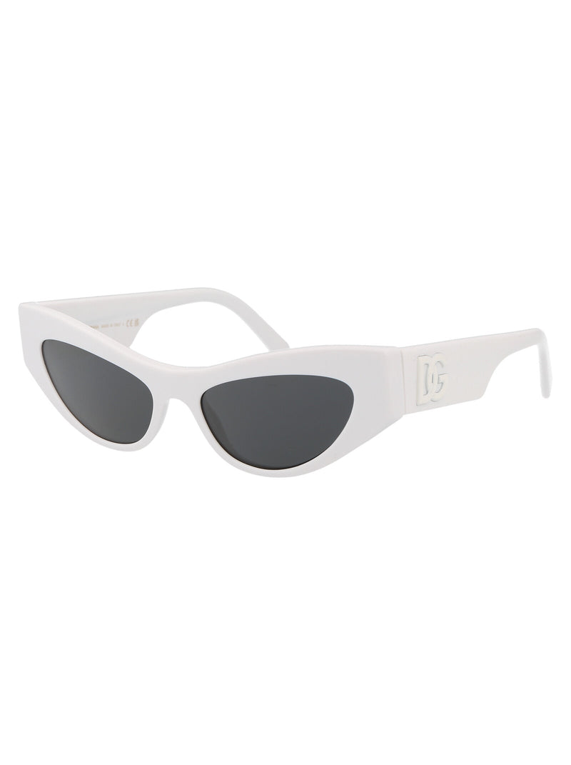 Dolce & Gabbana 0dg4450 Acetate Cat-Eye Sunglasses — White