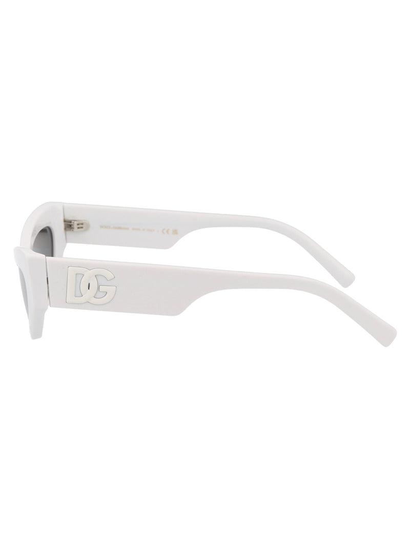 Dolce & Gabbana 0dg4450 Acetate Cat-Eye Sunglasses — White