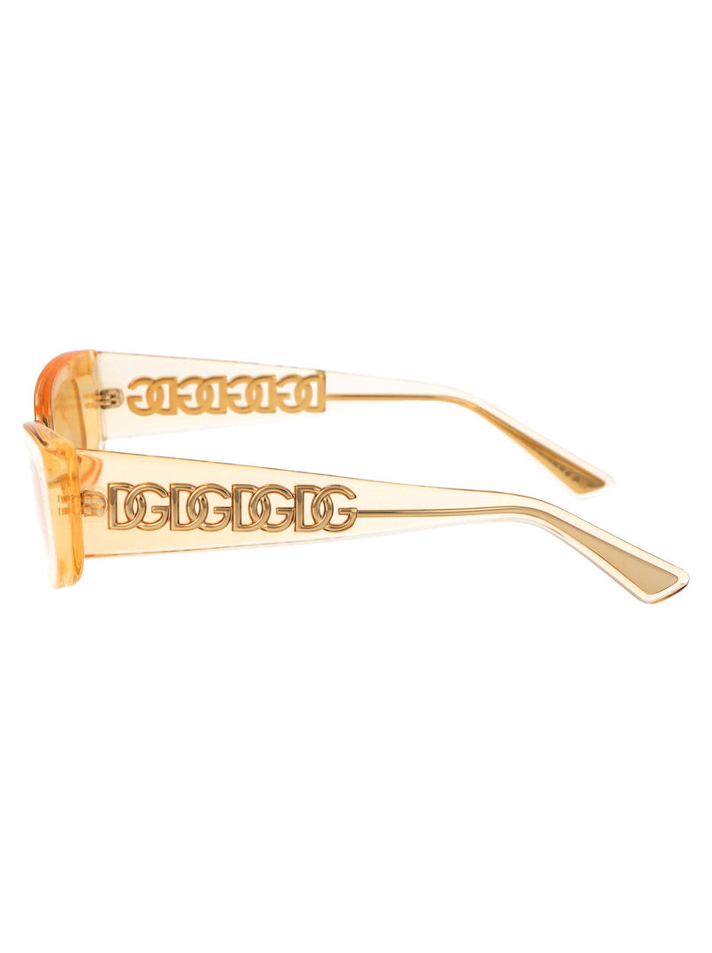 Dolce & Gabbana 0dg4445 Orange Transparent Acetate Sunglasses —