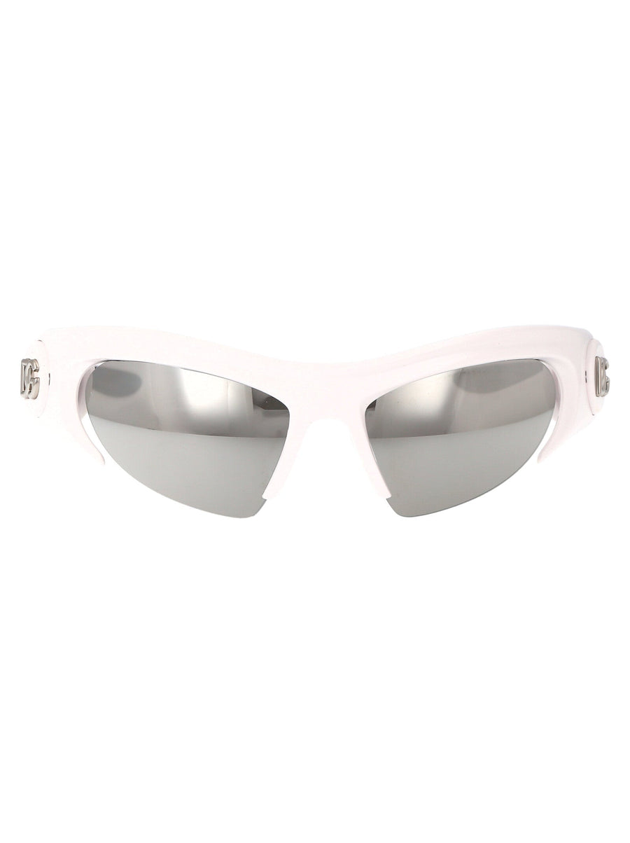 Dolce & Gabbana 0dg6192 Mirrored Lens Sunglasses — White Injected