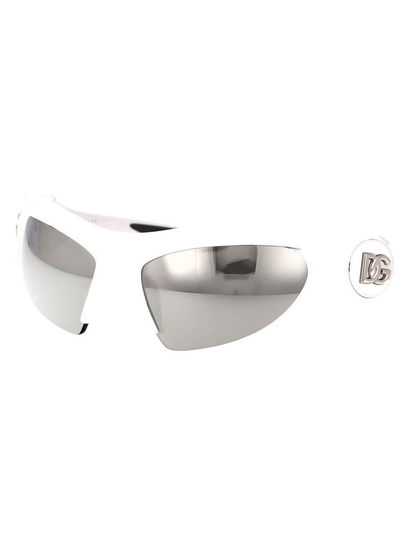 Dolce & Gabbana 0dg6192 Mirrored Lens Sunglasses — White Injected