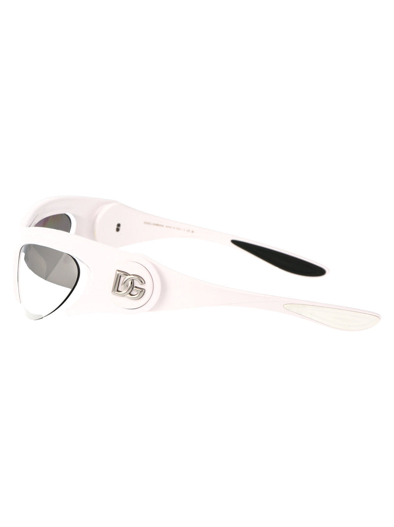Dolce & Gabbana 0dg6192 Mirrored Lens Sunglasses — White Injected