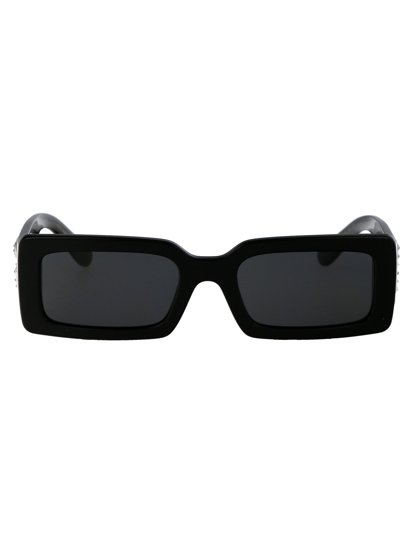 Dolce & Gabbana 0dg4447b Rectangle Acetate Sunglasses — Black
