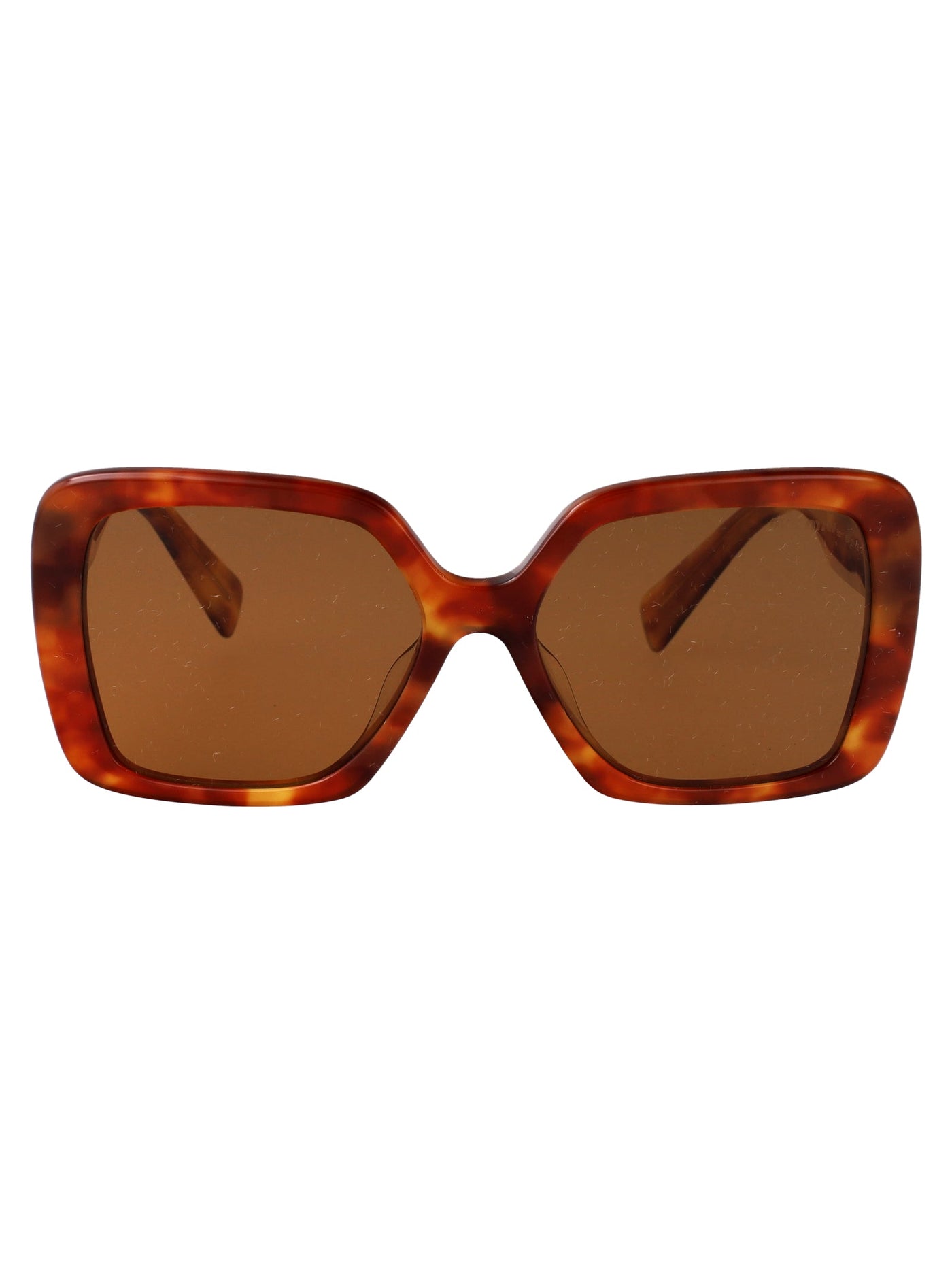 Miu Miu 0mu Light Havana Acetate Sunglasses — Brown