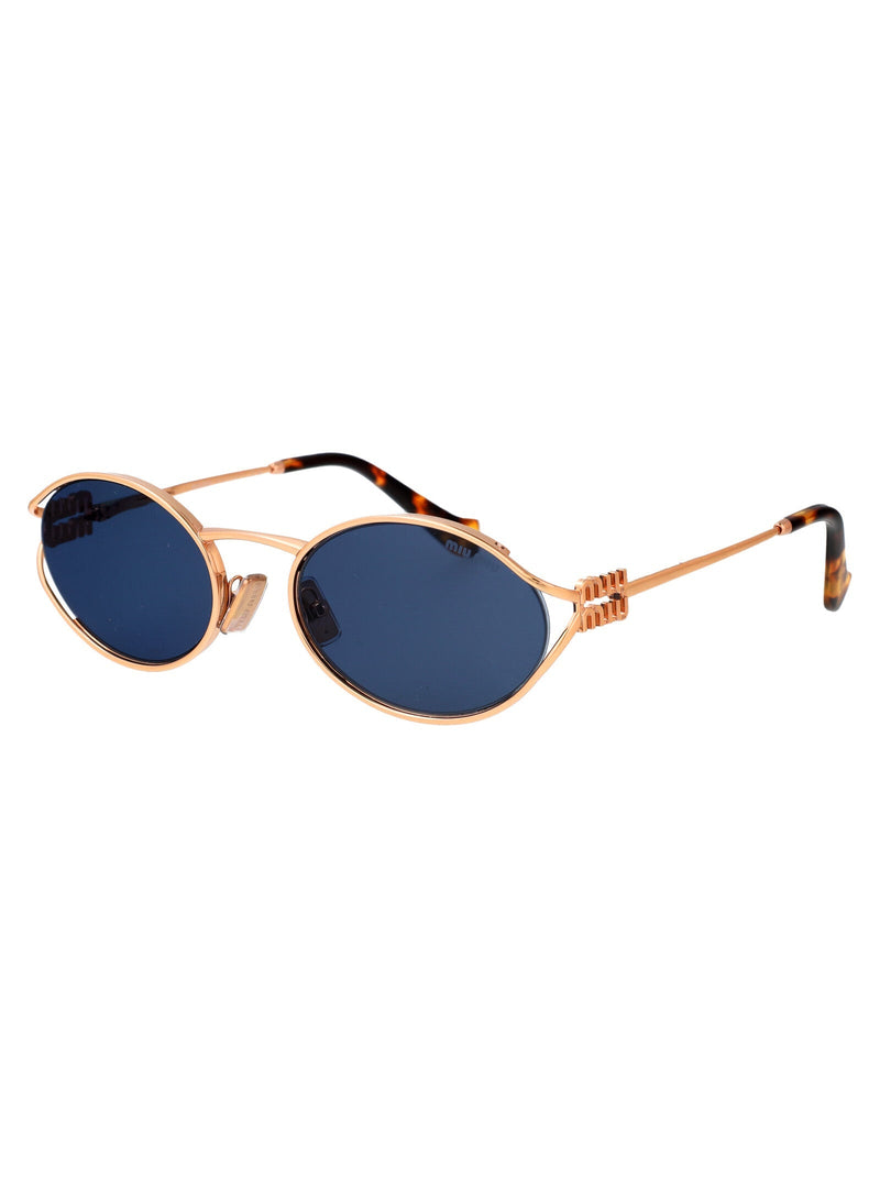 Miu Miu 0mu Rose Gold Metal Sunglasses —