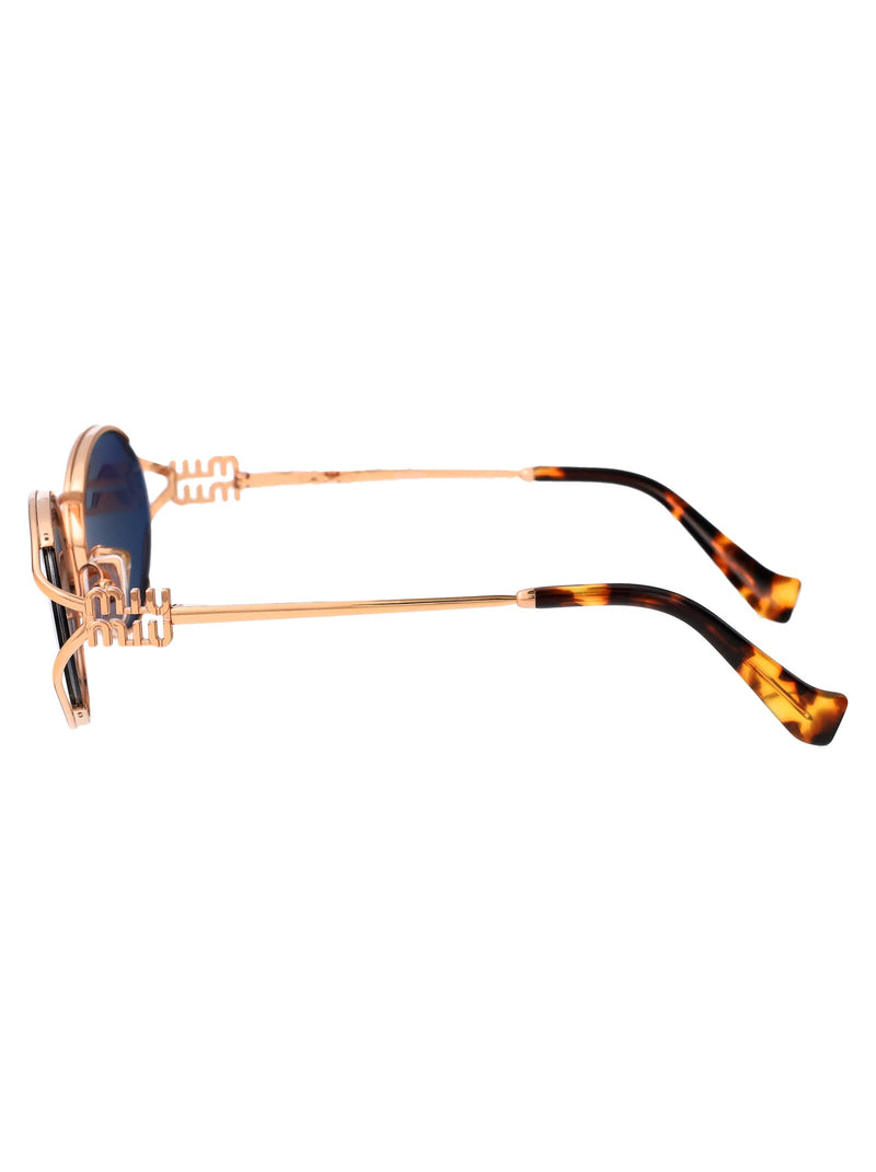 Miu Miu 0mu Rose Gold Metal Sunglasses —