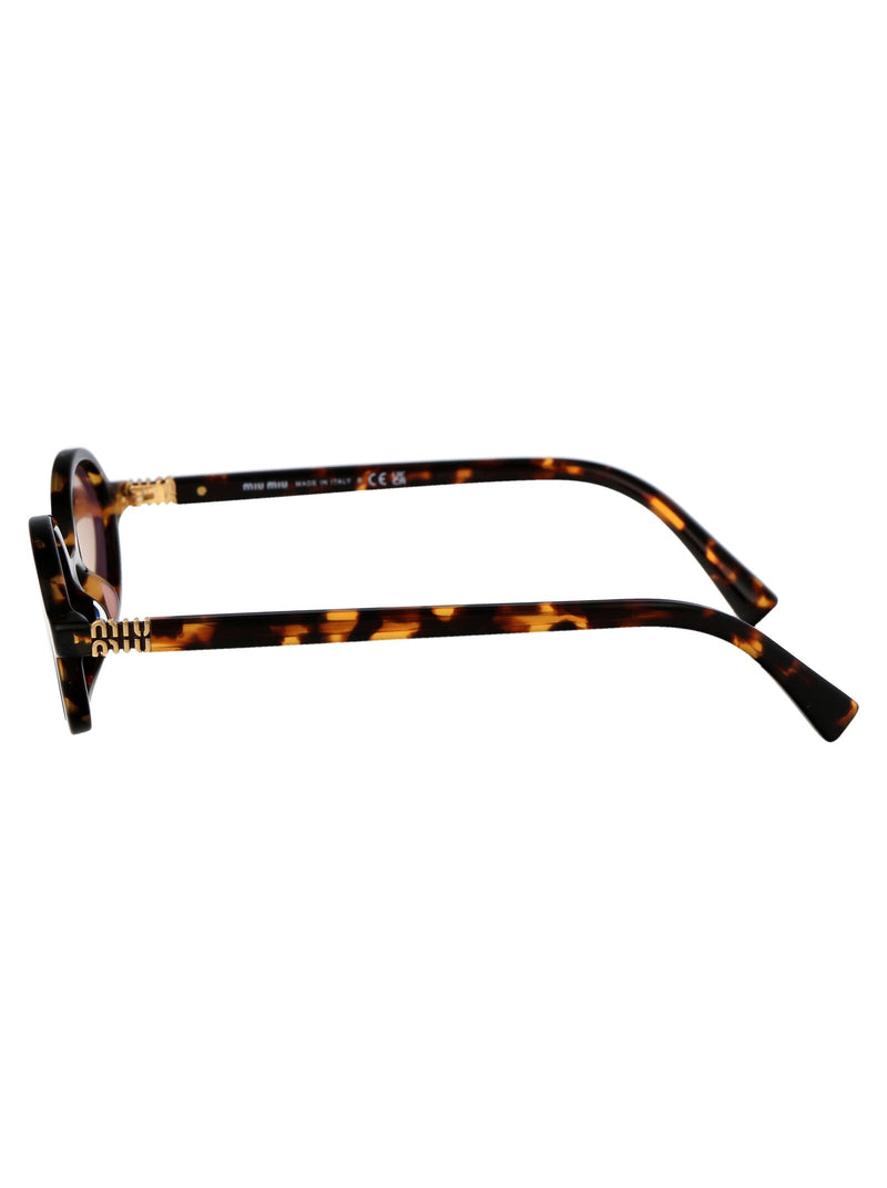 Miu Miu 0mu Tortoiseshell Acetate Sunglasses — Black