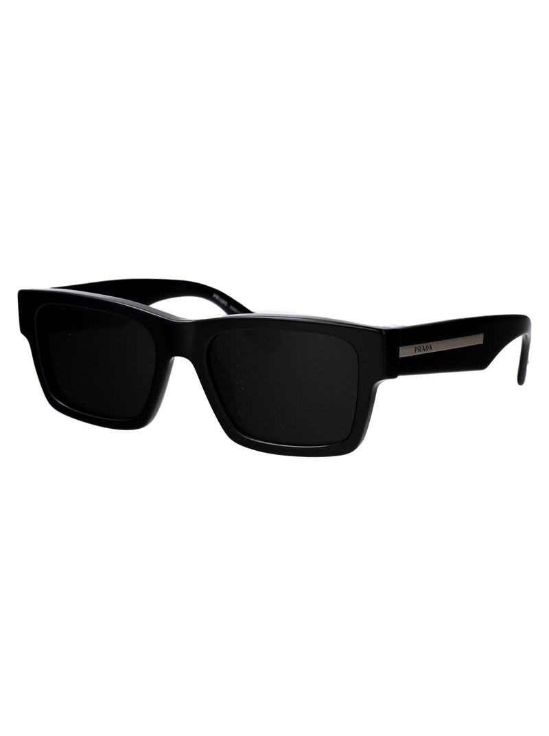 Prada 0pr Dark Tinted Acetate Sunglasses — Black
