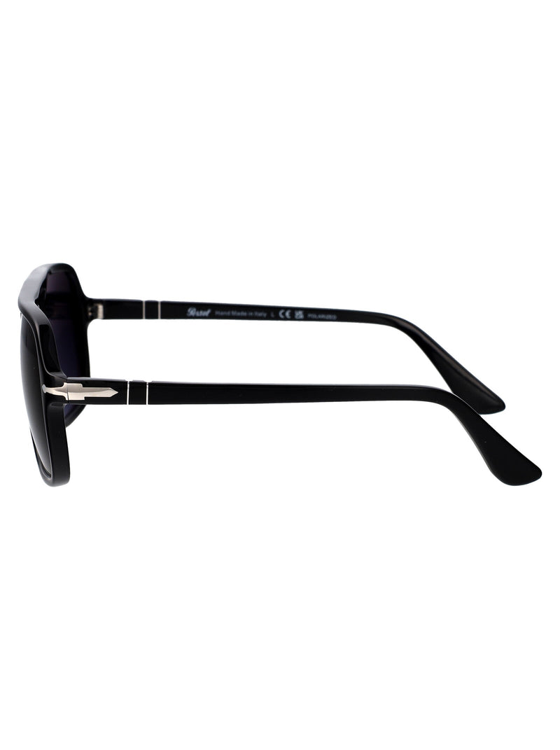 Persol 0po3328s Dark Tinted Acetate Sunglasses — Black