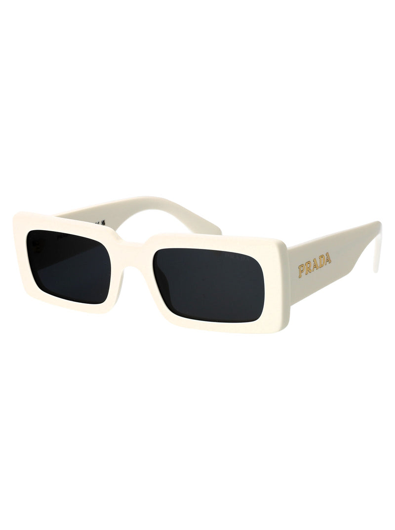 Prada 0pr Talcum White Acetate Rectangle Sunglasses —