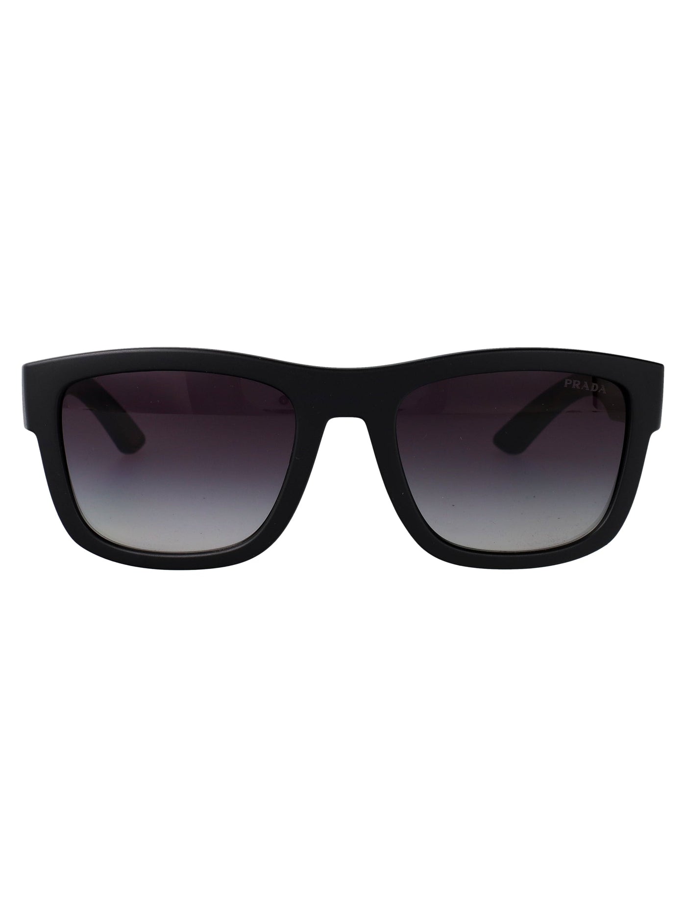 Prada 0ps Nylon Square-Frame Sunglasses — Black