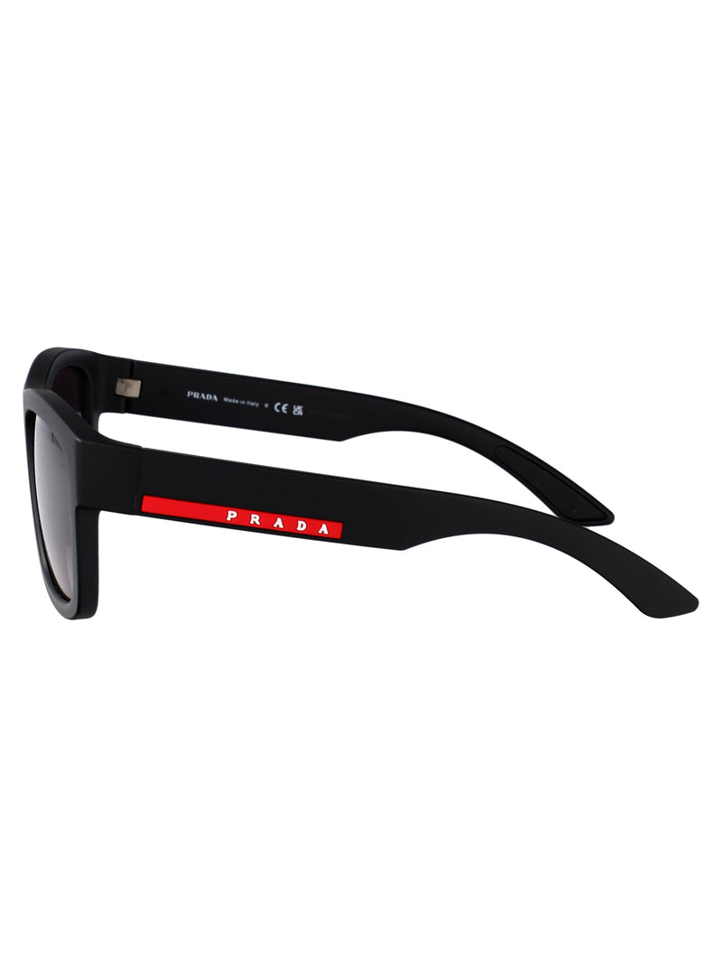 Prada 0ps Nylon Square-Frame Sunglasses — Black