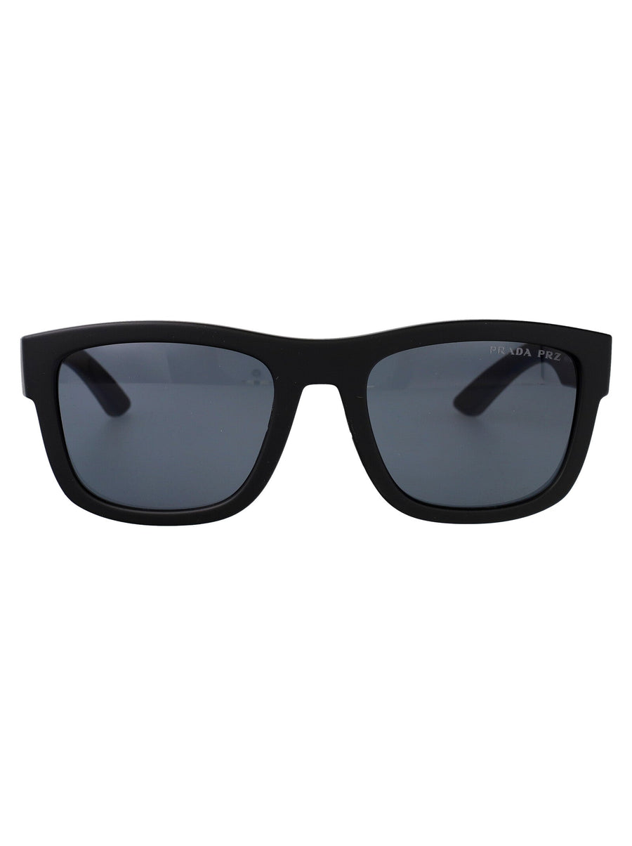 Prada 0ps Matte Black Rubber Nylon Sunglasses —
