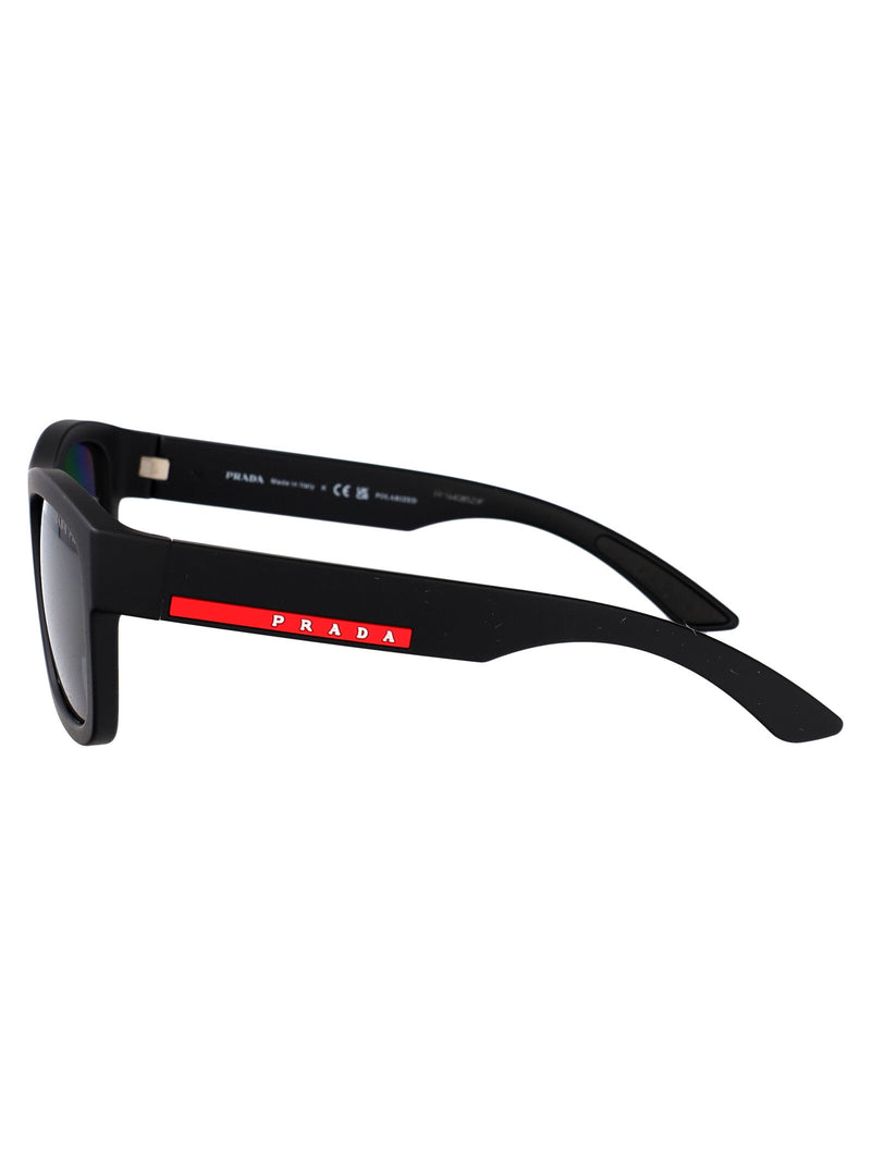 Prada 0ps Matte Black Rubber Nylon Sunglasses —