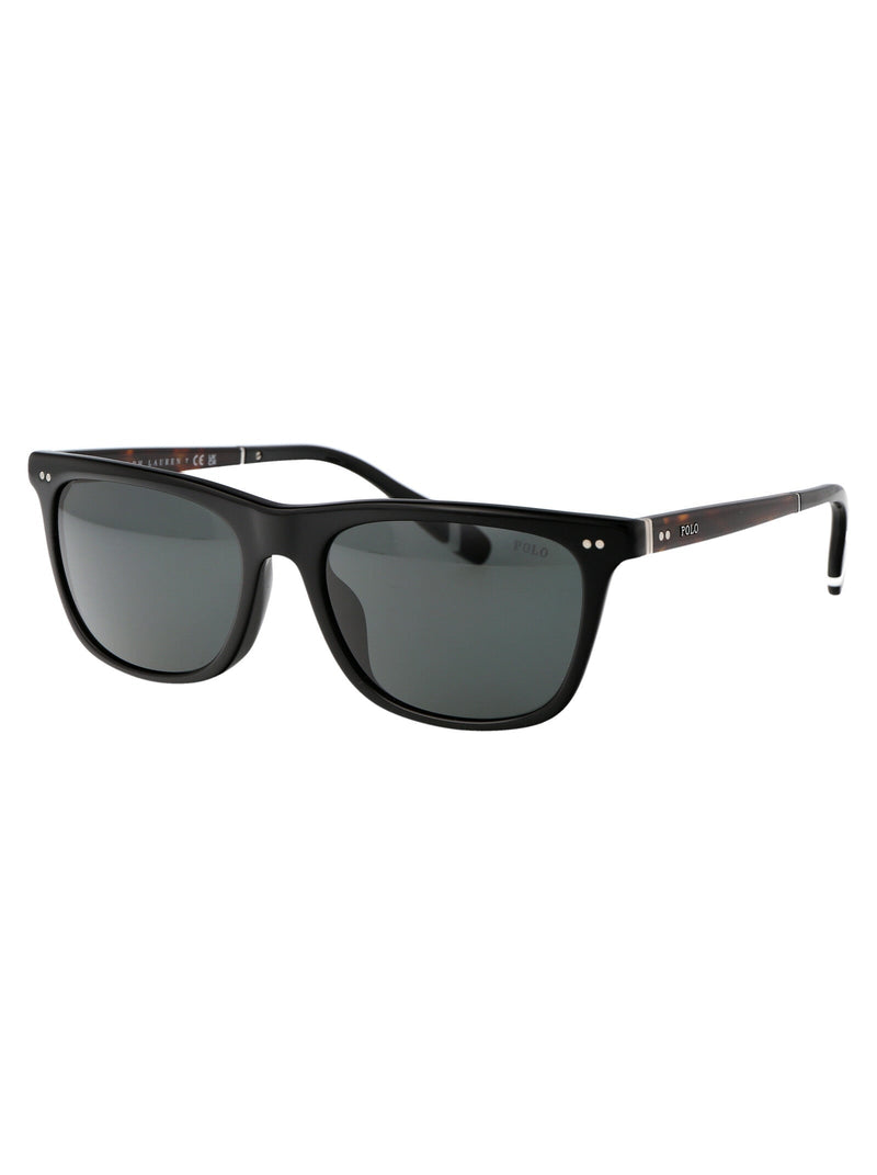 Polo Ralph Lauren 0ph4205u Rectangular Acetate Sunglasses — Black