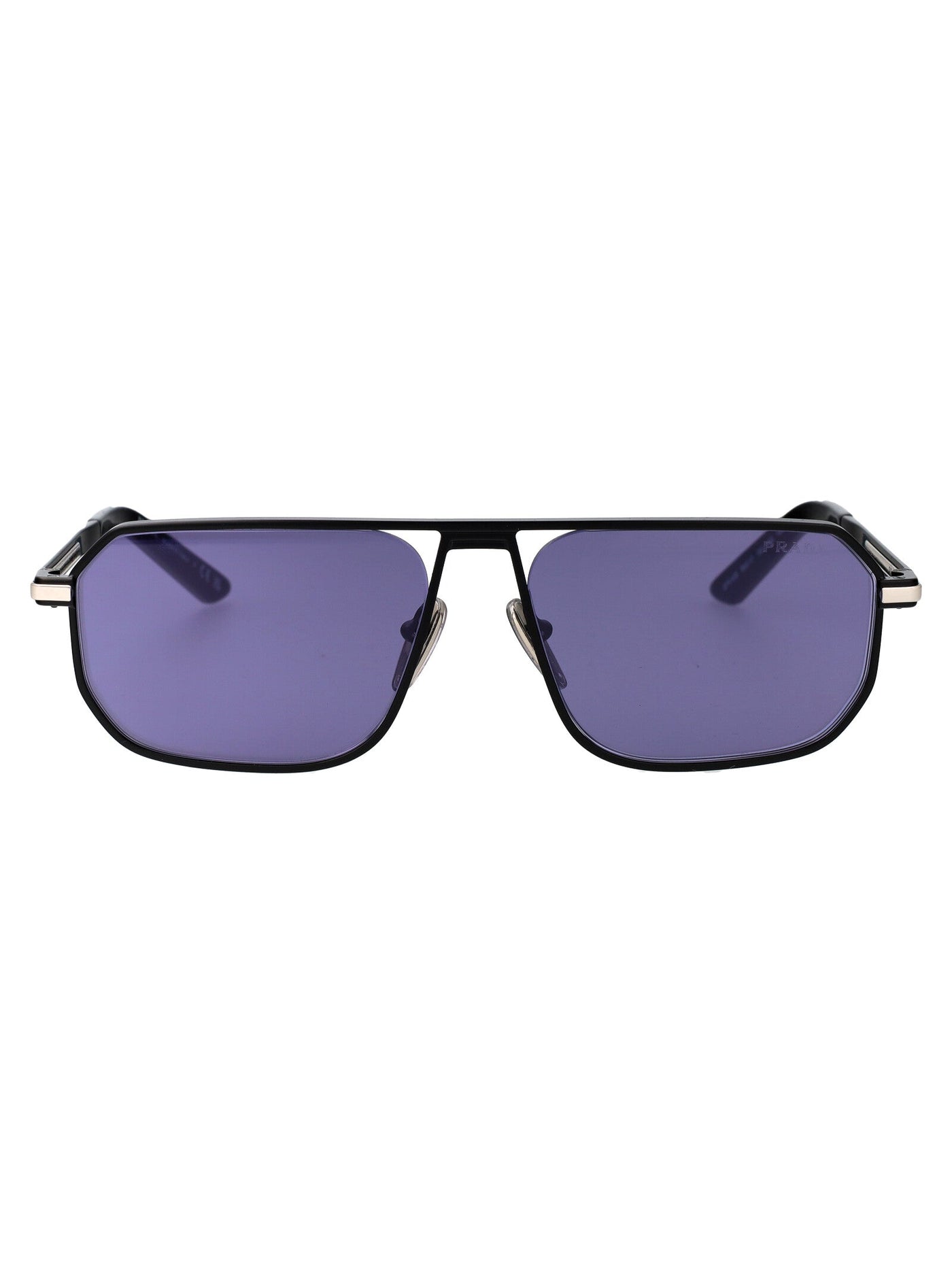 Prada 0pr Metal Frame Sunglasses — Black
