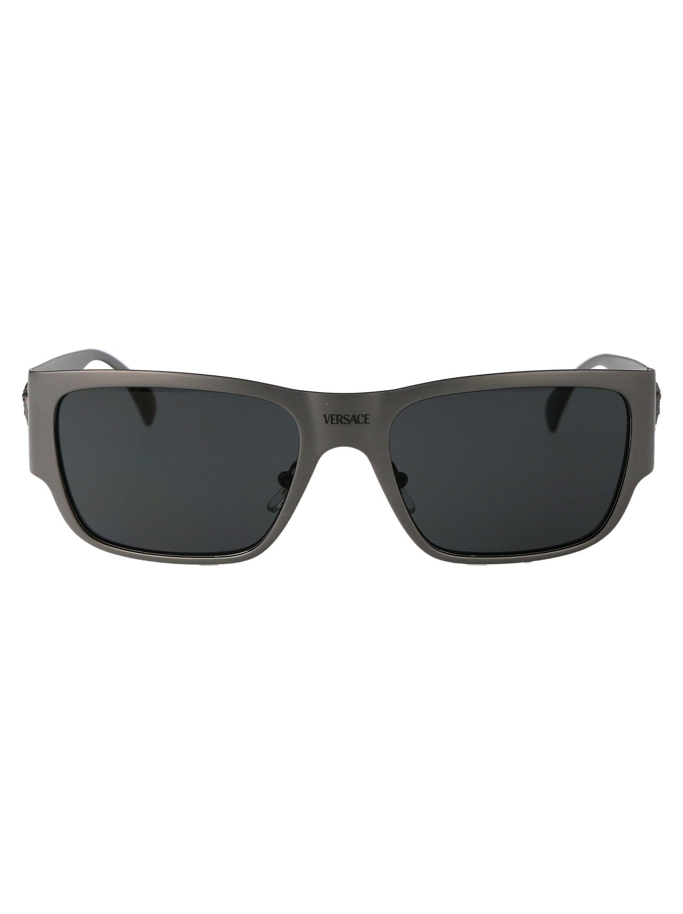 Versace 0ve2262 Metal Rectangle Sunglasses — Gray