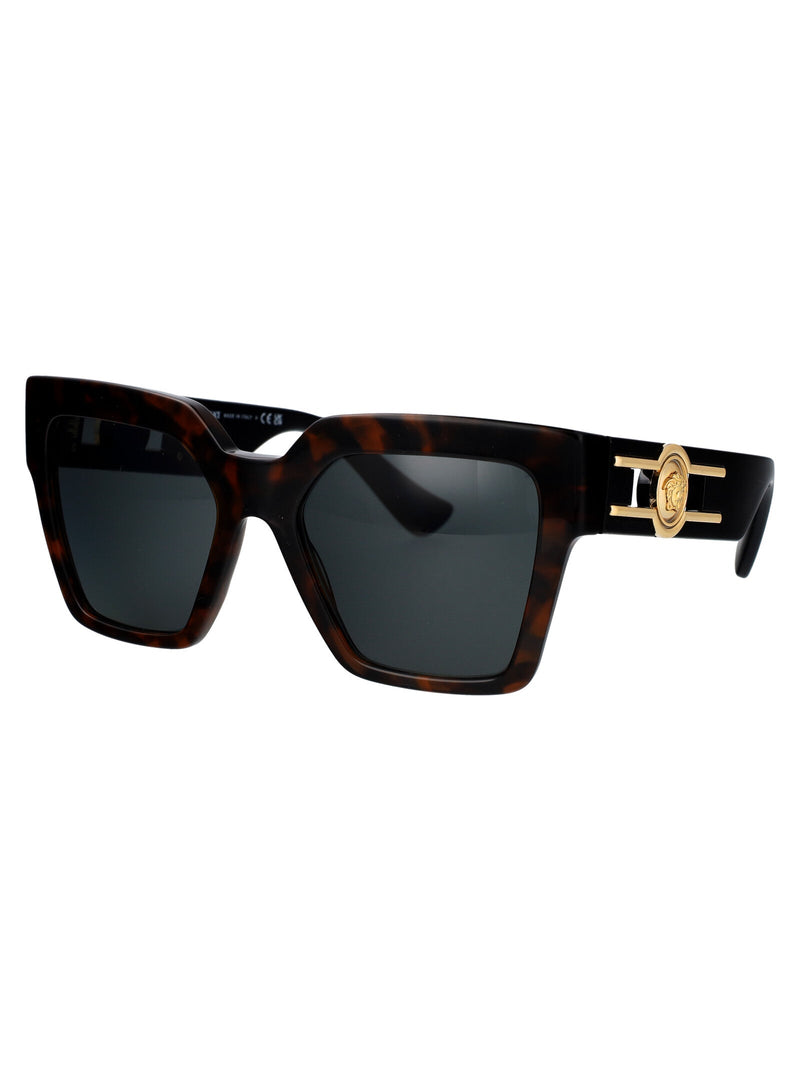 Versace 0ve4458 Havana Acetate Sunglasses — Brown