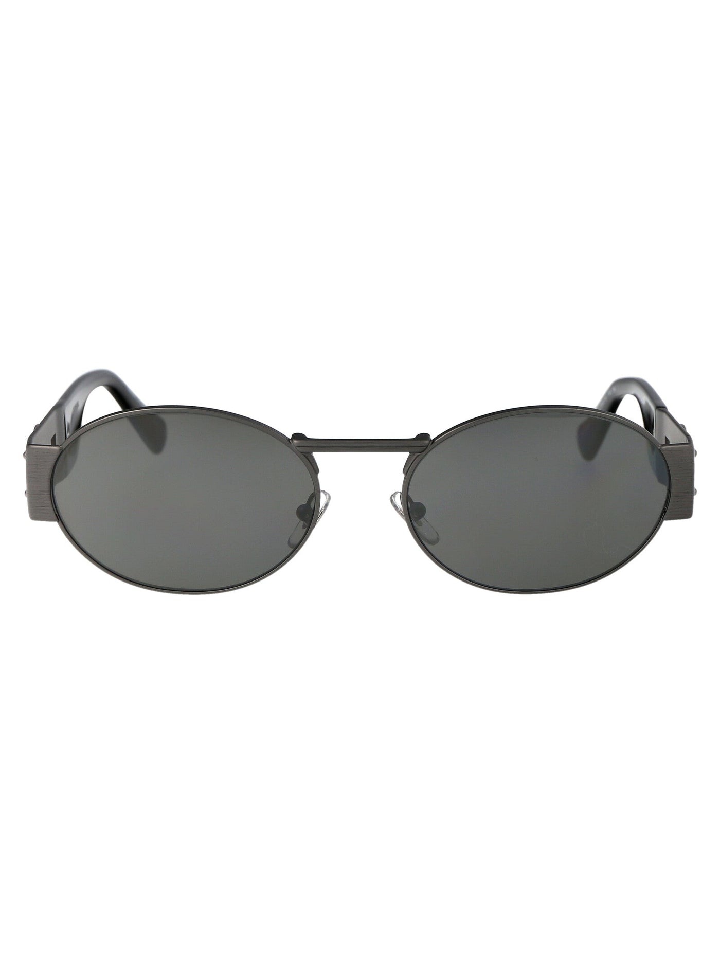 Versace 0ve2264 Oval Metal Frame Sunglasses — Gray