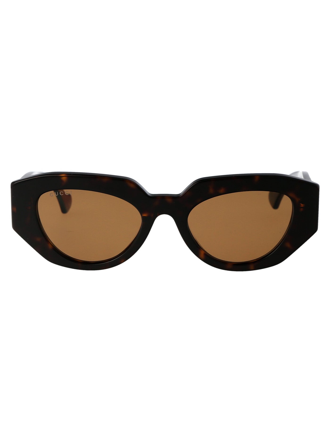 Gucci Gg1421s Acetate Cat-Eye Sunglasses — Tortoiseshell
