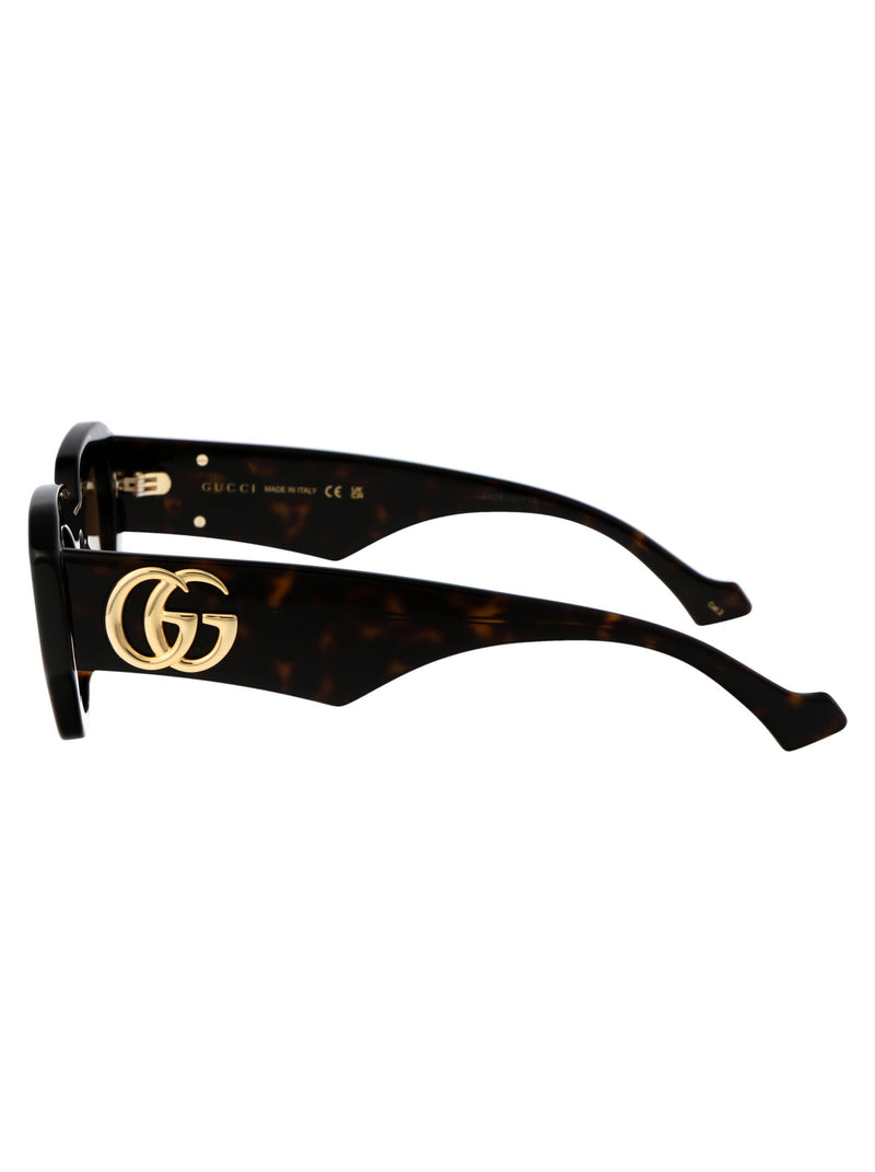 Gucci Gg1421s Acetate Cat-Eye Sunglasses — Tortoiseshell