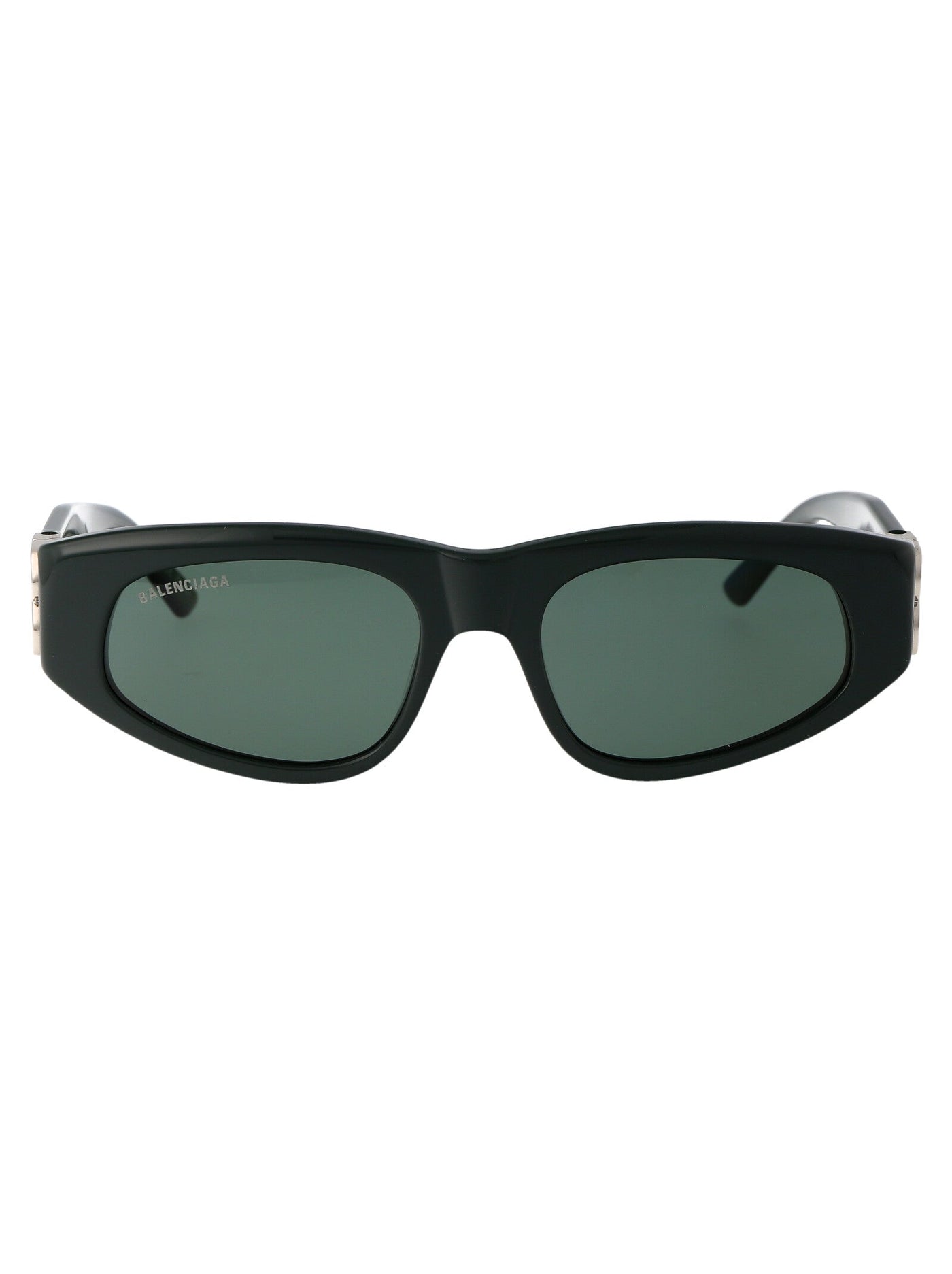 Balenciaga Bb0095s Sculpted Acetate Sunglasses — Green