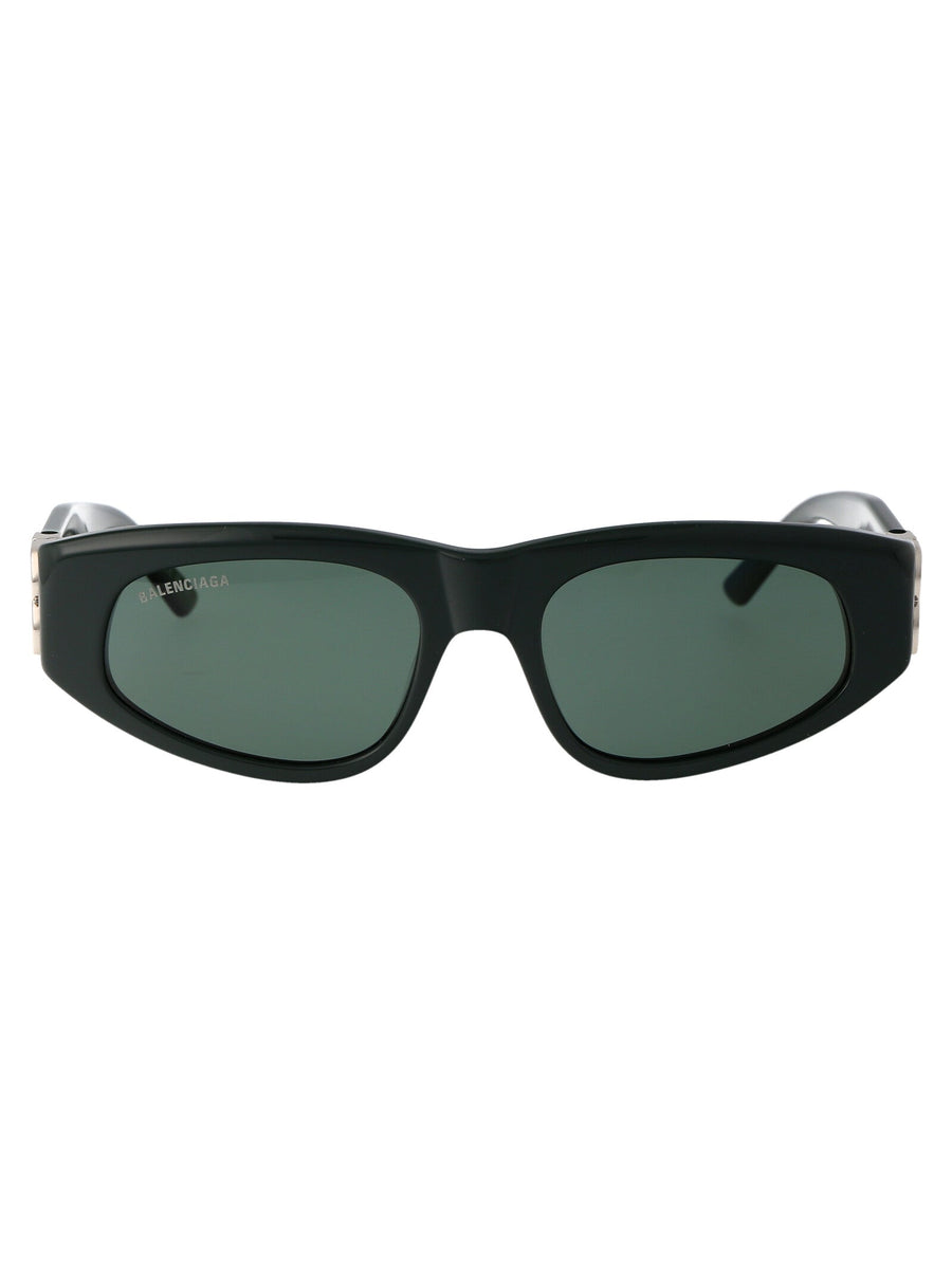 Balenciaga Bb0095s Sculpted Acetate Sunglasses — Green