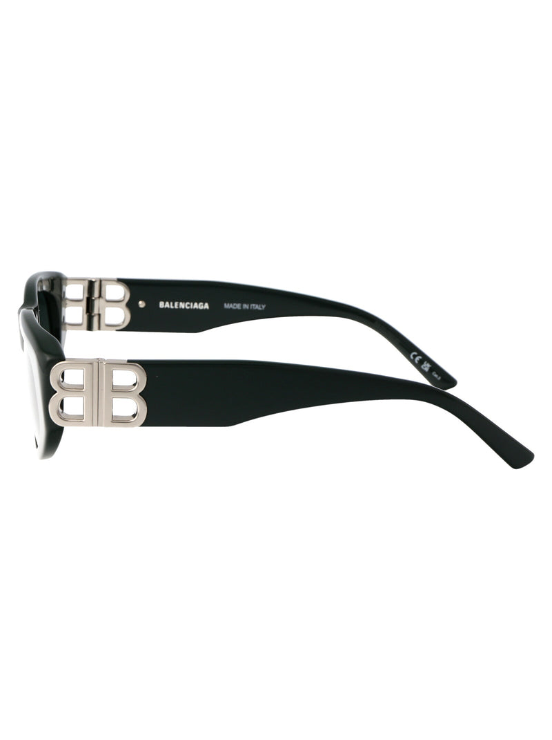 Balenciaga Bb0095s Sculpted Acetate Sunglasses — Green