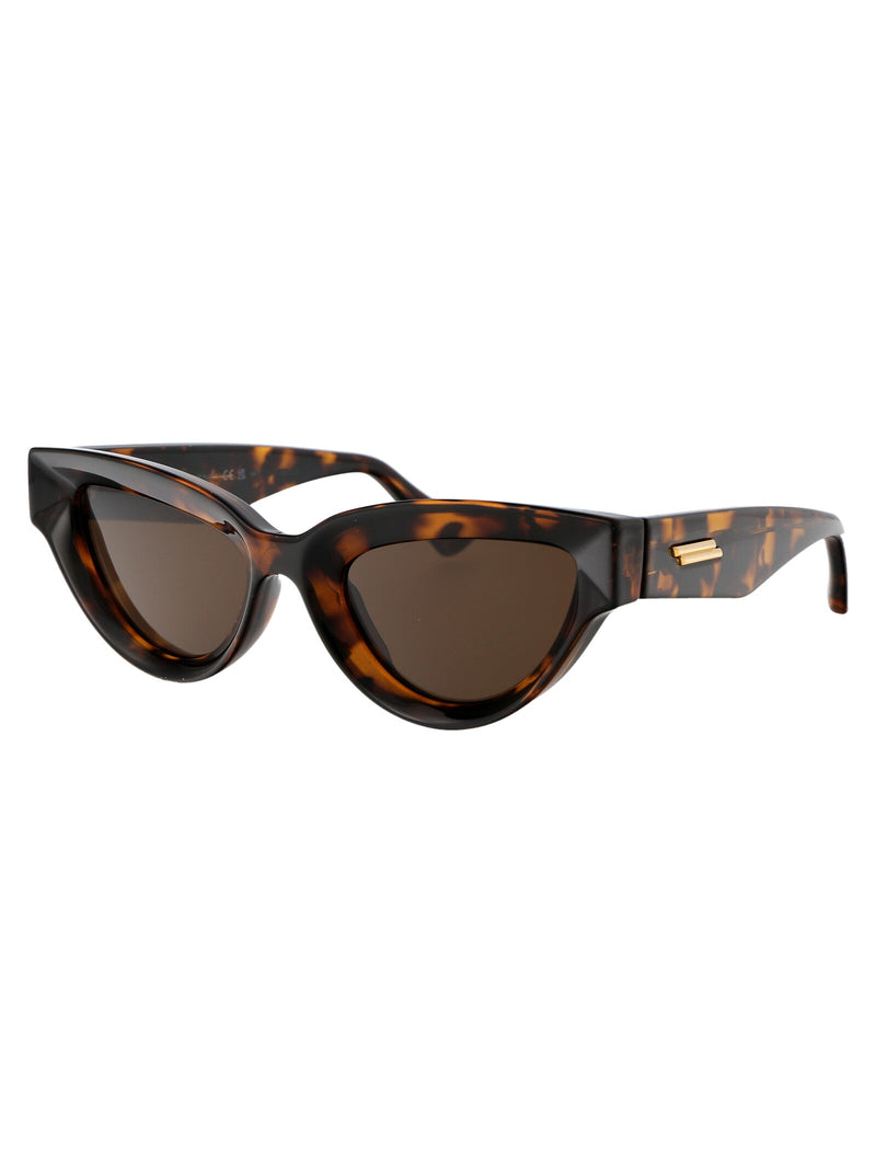 Bottega Veneta Bv1249s Cat-Eye Tortoiseshell Sunglasses — Brown Injected