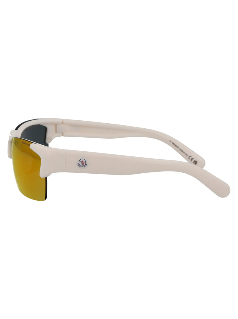 Moncler Ml0282 Mirrored Acetate Sunglasses — White