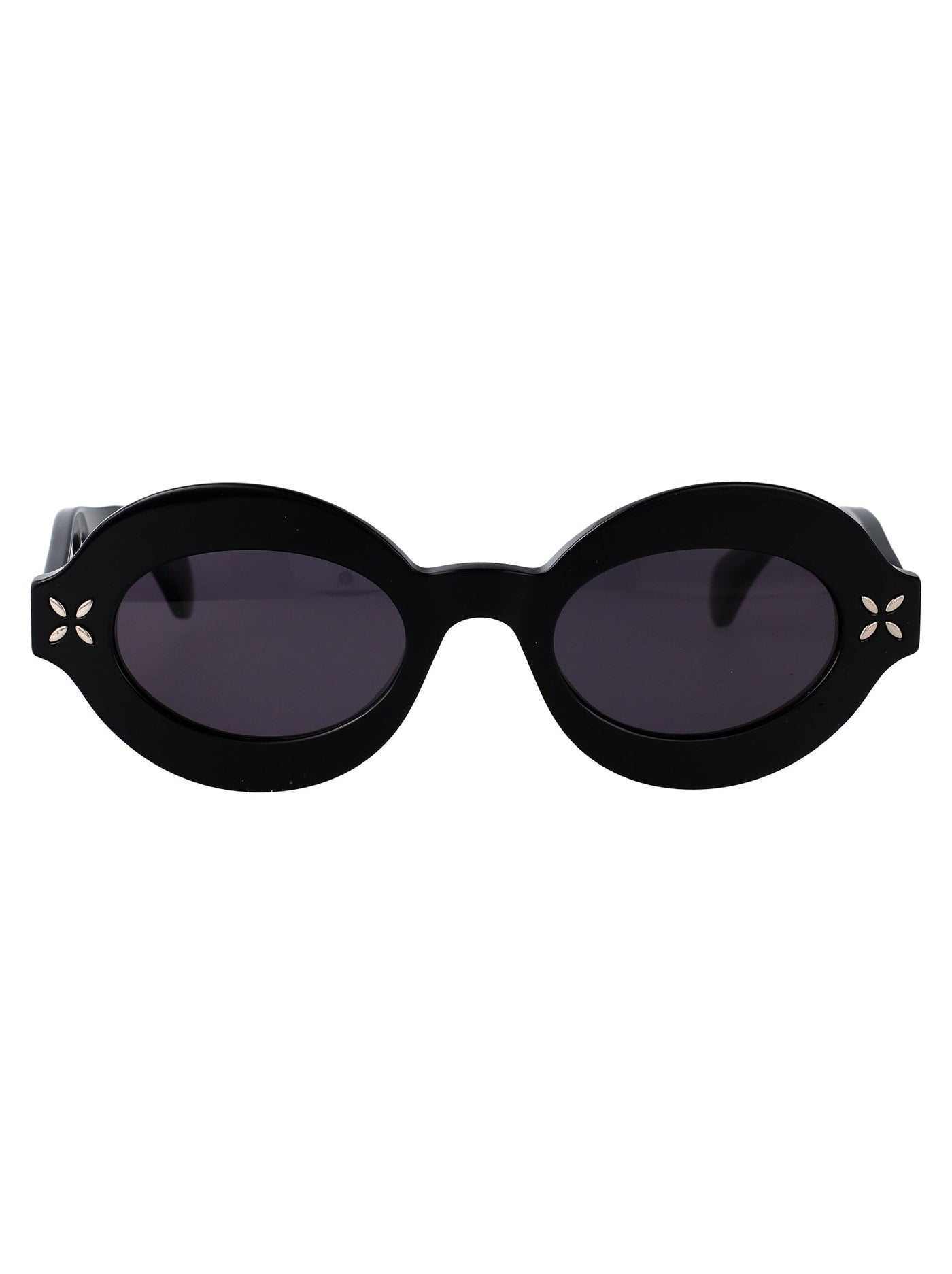 Alaïa Aa0059s Sculptural Acetate Sunglasses — Black