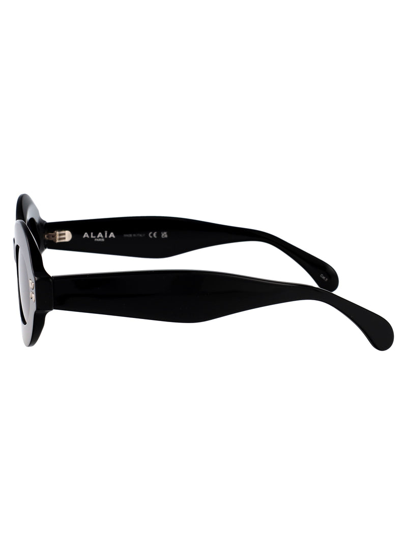 Alaïa Aa0059s Sculptural Acetate Sunglasses — Black