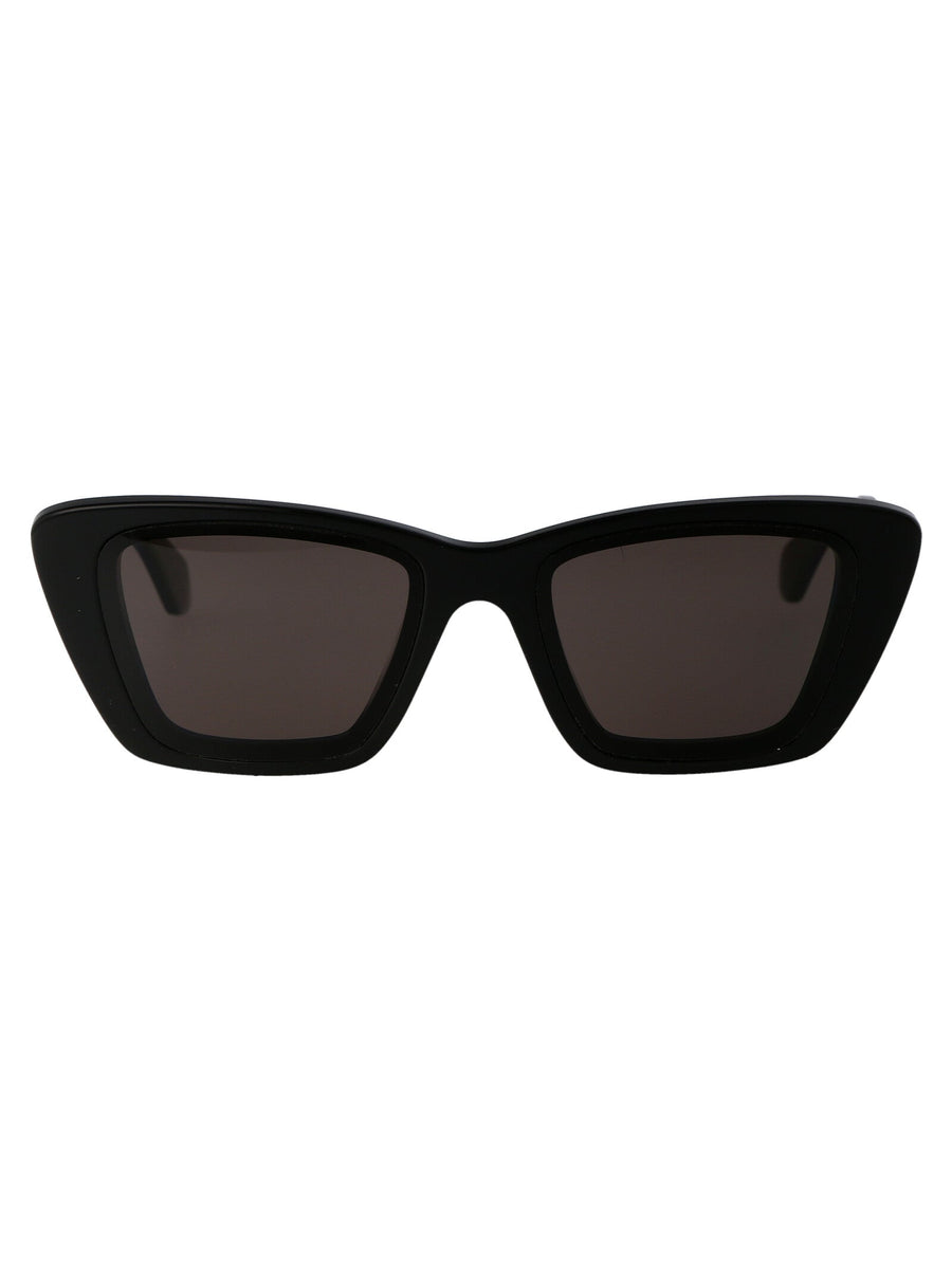 Alaïa Aa0070s Sculpted Acetate Sunglasses — Black