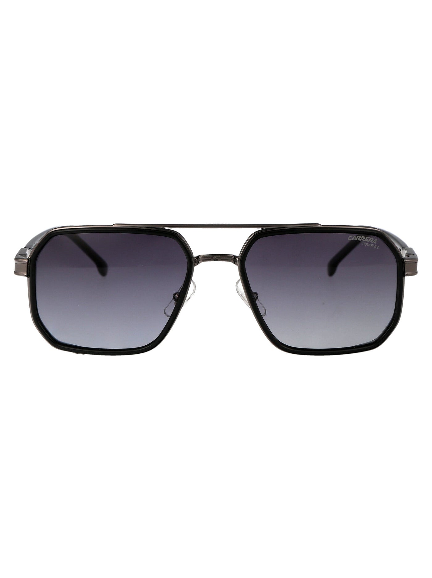 Carrera Stainless Steel Aviator Sunglasses — Black