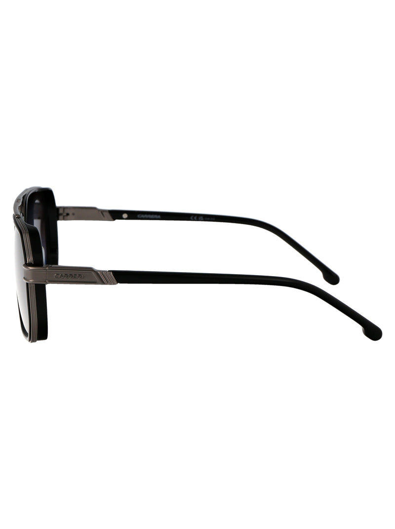 Carrera Stainless Steel Aviator Sunglasses — Black