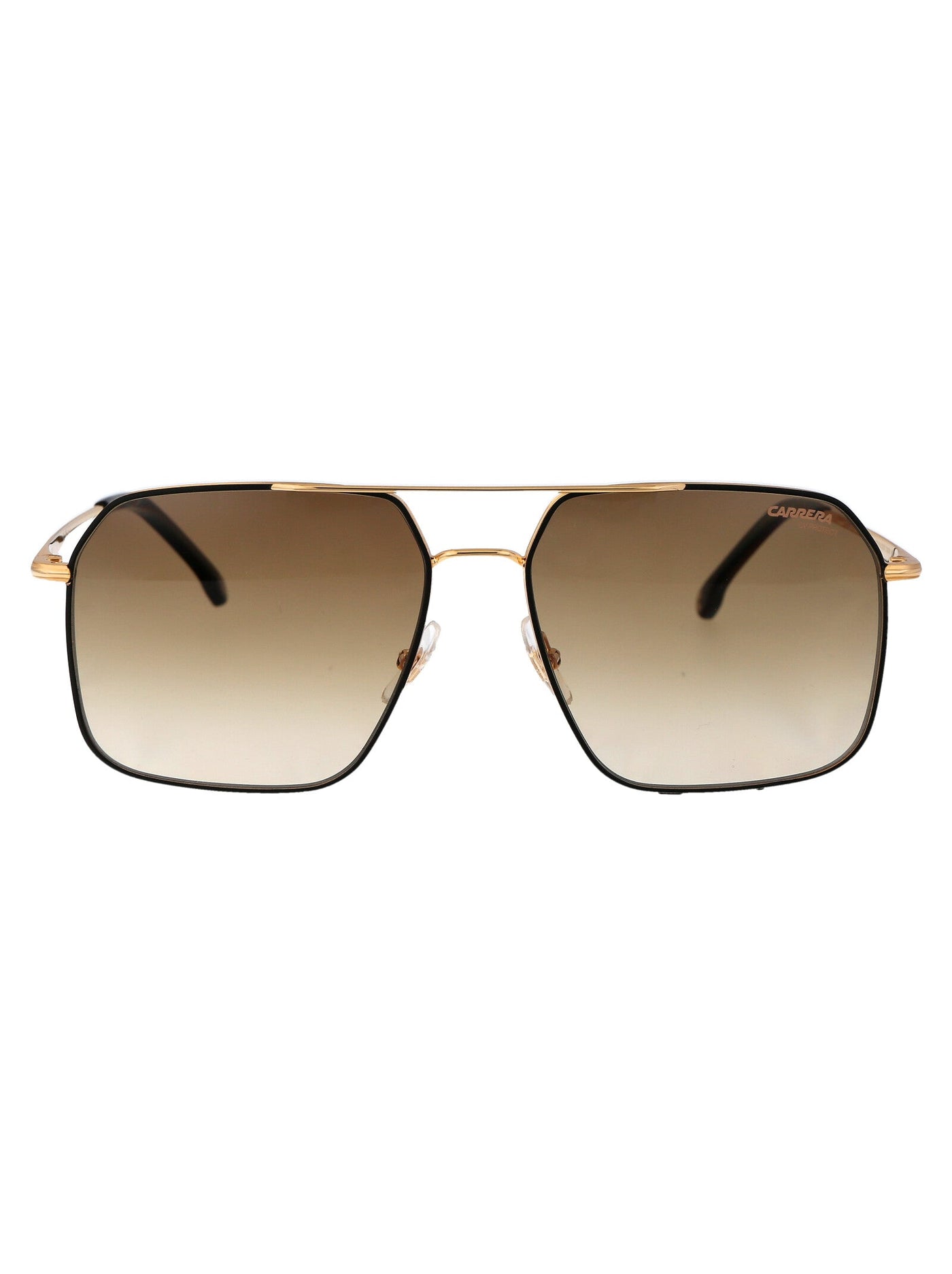 Carrera Stainless Steel Aviator Sunglasses — Black