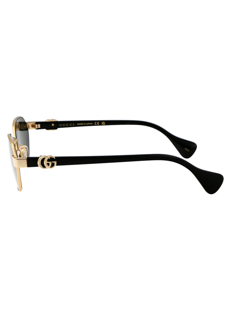 Gucci Gg1593s Acetate Hexagonal Sunglasses — Gold